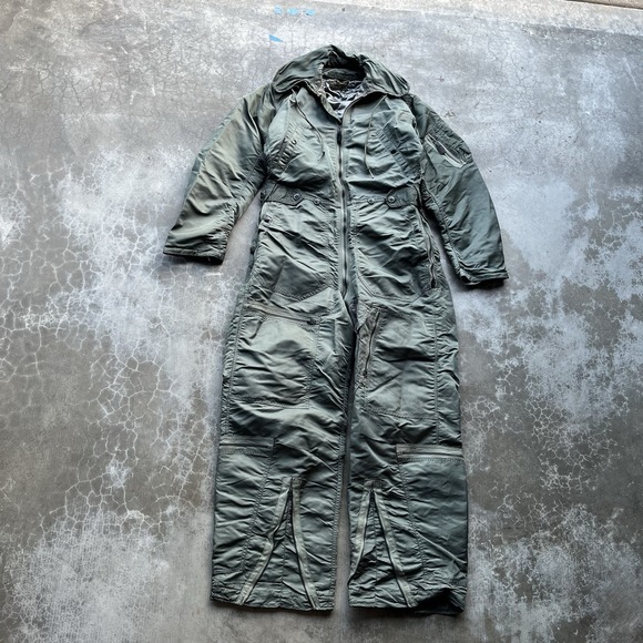 Other - Vintage 60's Coverall Flying Men's USAF Vietnam Era Coveralls Size Small Green